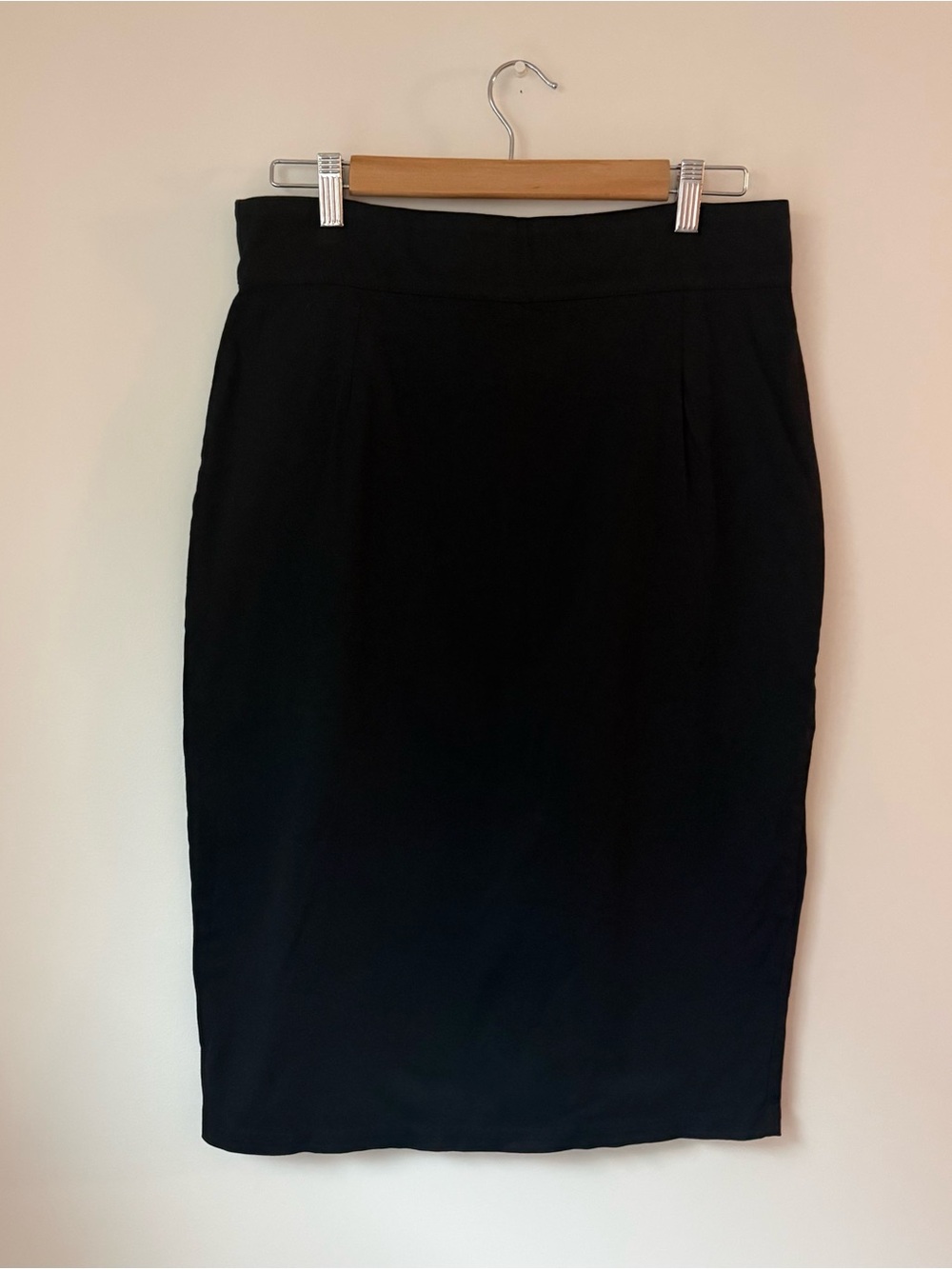 2000s - 2010s Pinup Couture Black High-Waisted Pencil Skirt Size XL